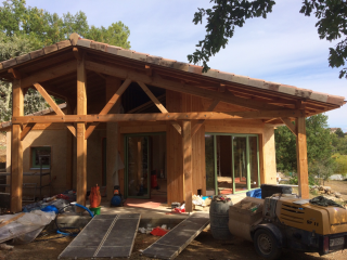 maison individuelle bois paille terre